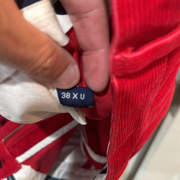 Men’s VV Red Corduroy Pants - Picture 3 of 4